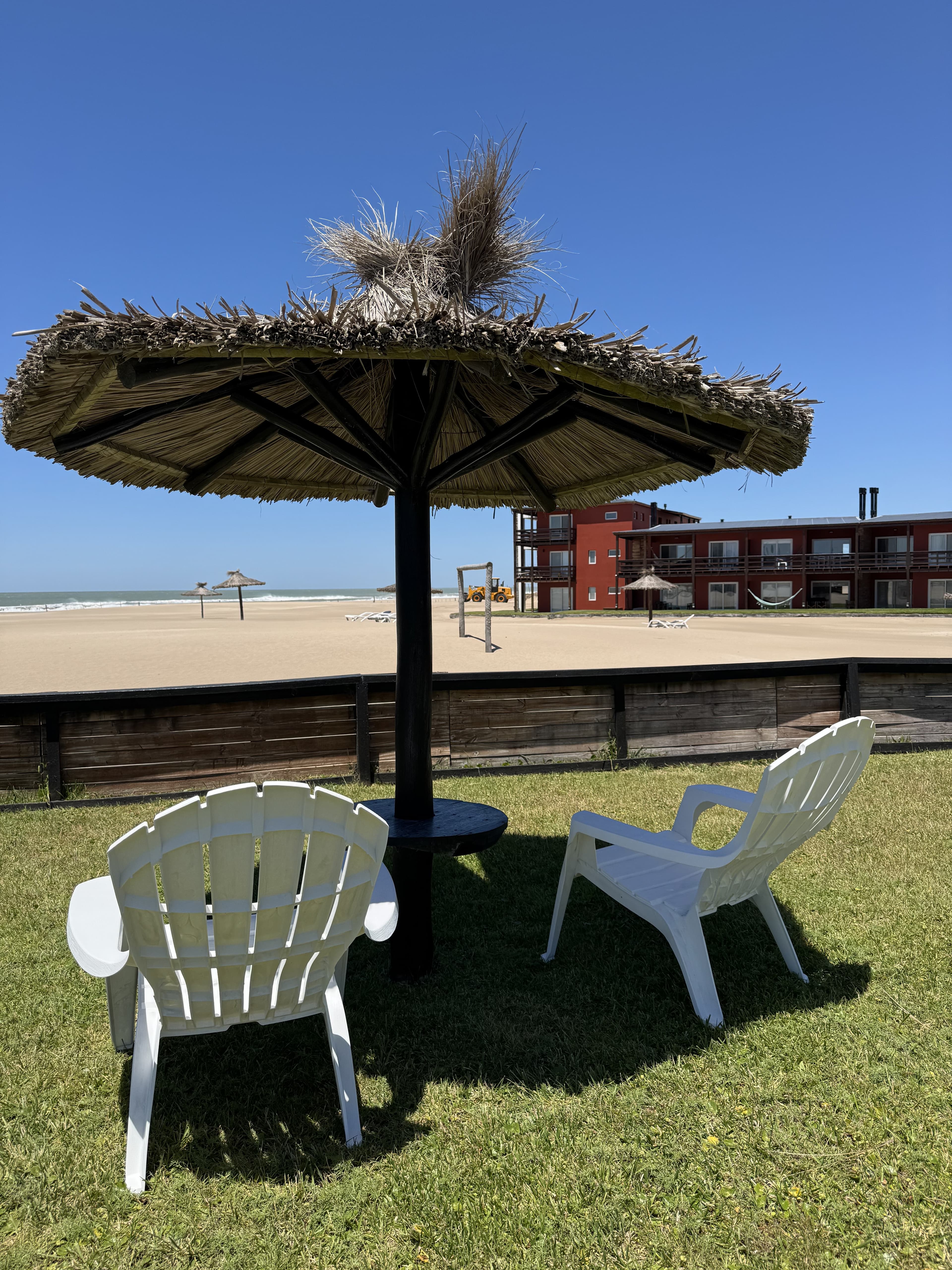 Solárium frente a la playa